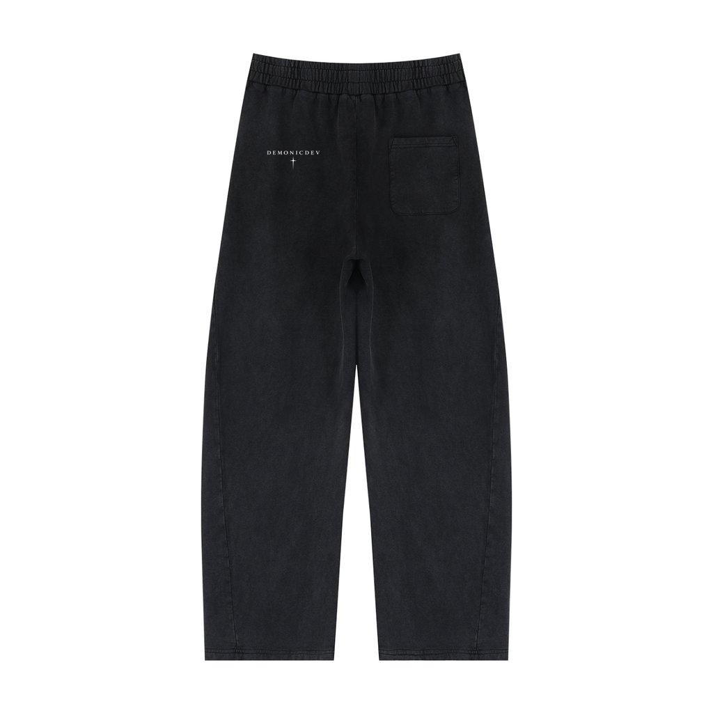 Custom DemonicDev 1st set Unisex Mineral Wash Barrel Sweatpants