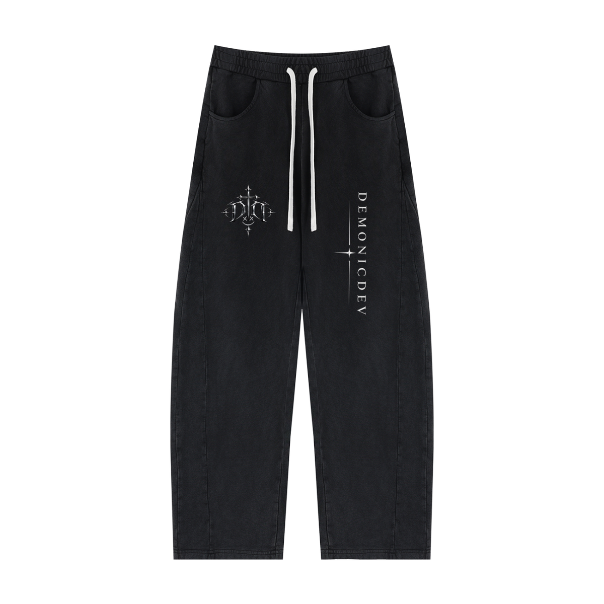 Custom DemonicDev 1st set Unisex Mineral Wash Barrel Sweatpants